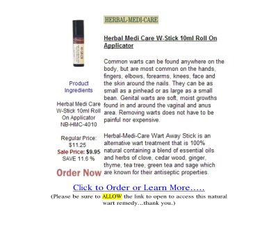 Warts Treatment Naturally